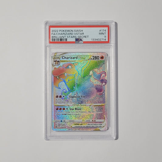 Charizard VSTAR 174/172 - Brilliant Stars - PSA 9