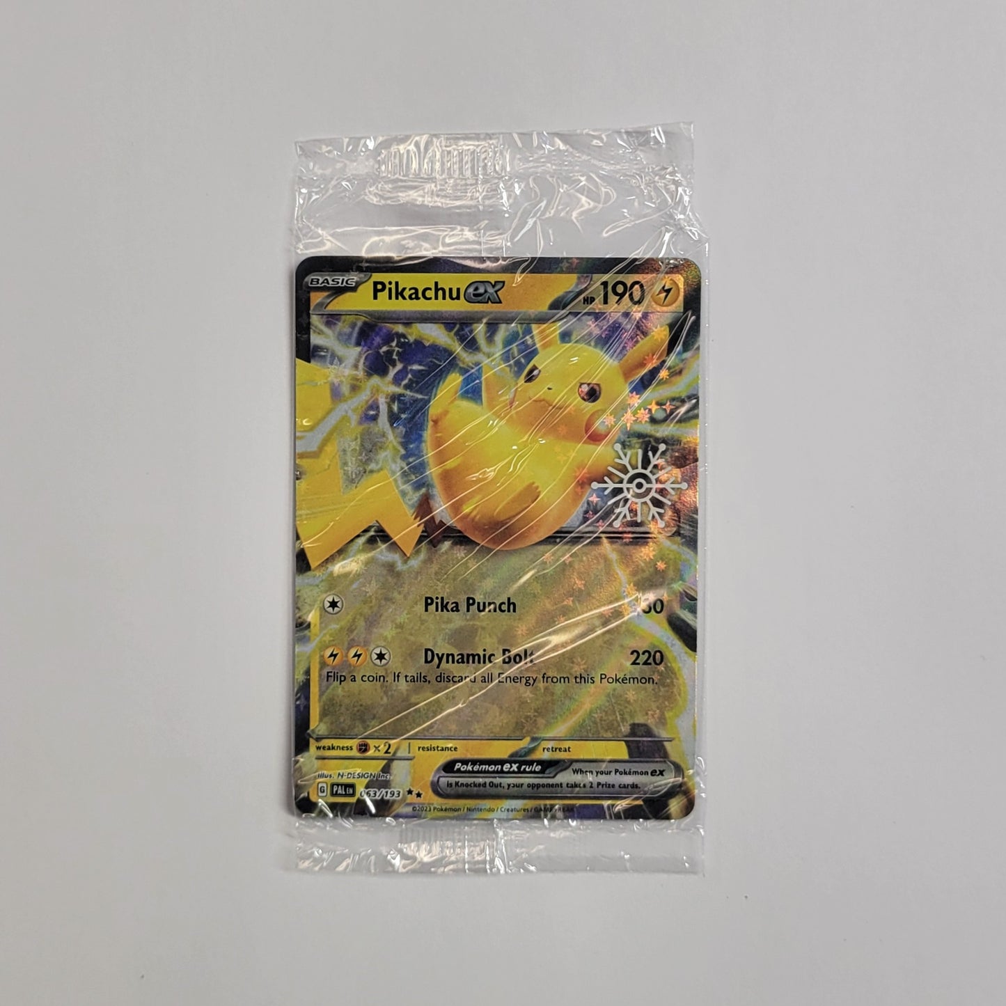 Pikachu ex 063/193 (Sealed, Stamped) - Holiday Calendar 2024
