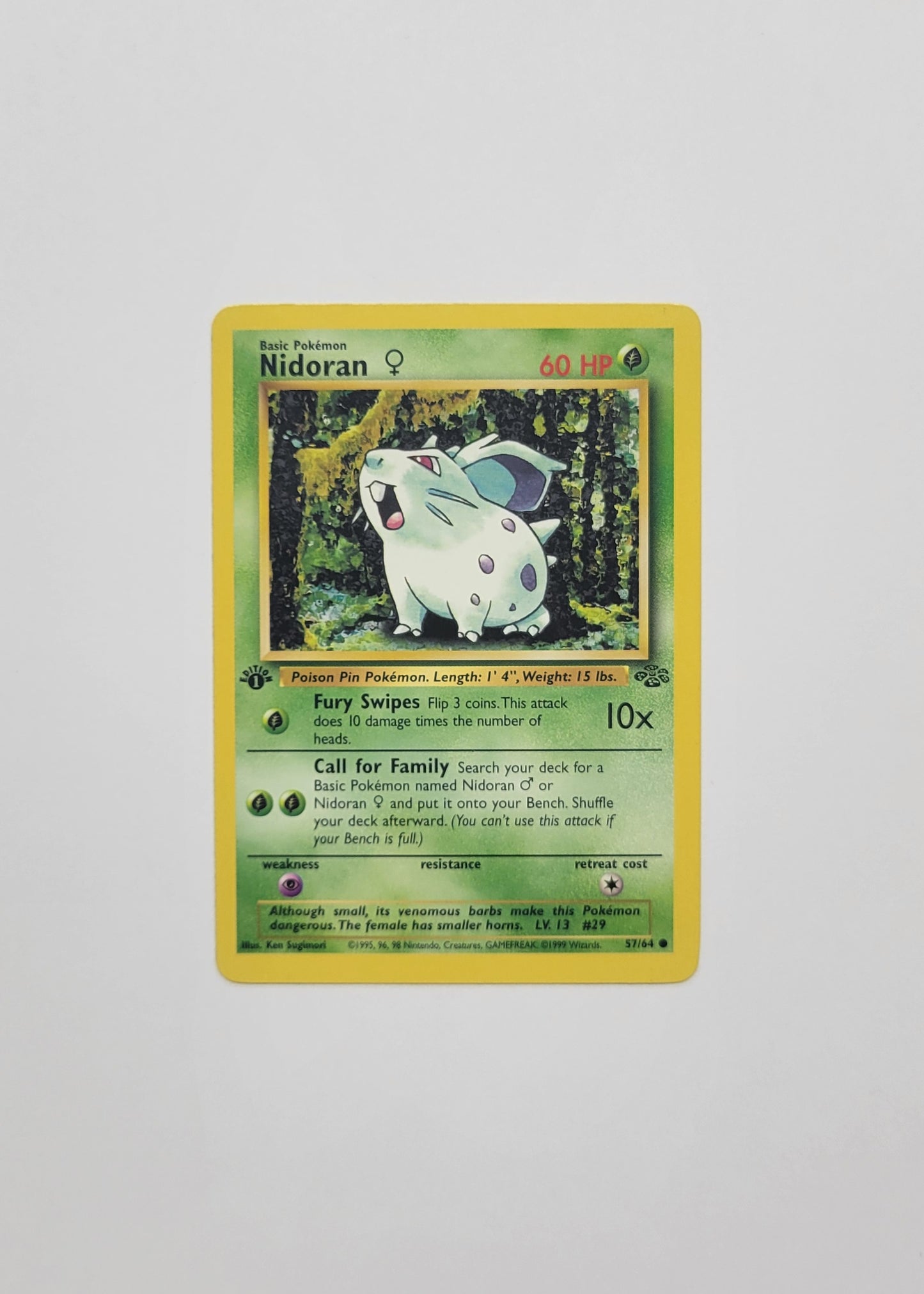 Nidoran ♀ 57/64 - Jungle (1st Edition)