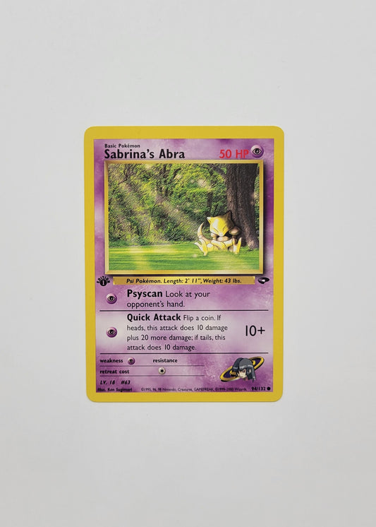 Sabrina's Abra 94/132 - Gym Challenge (1st Edition)