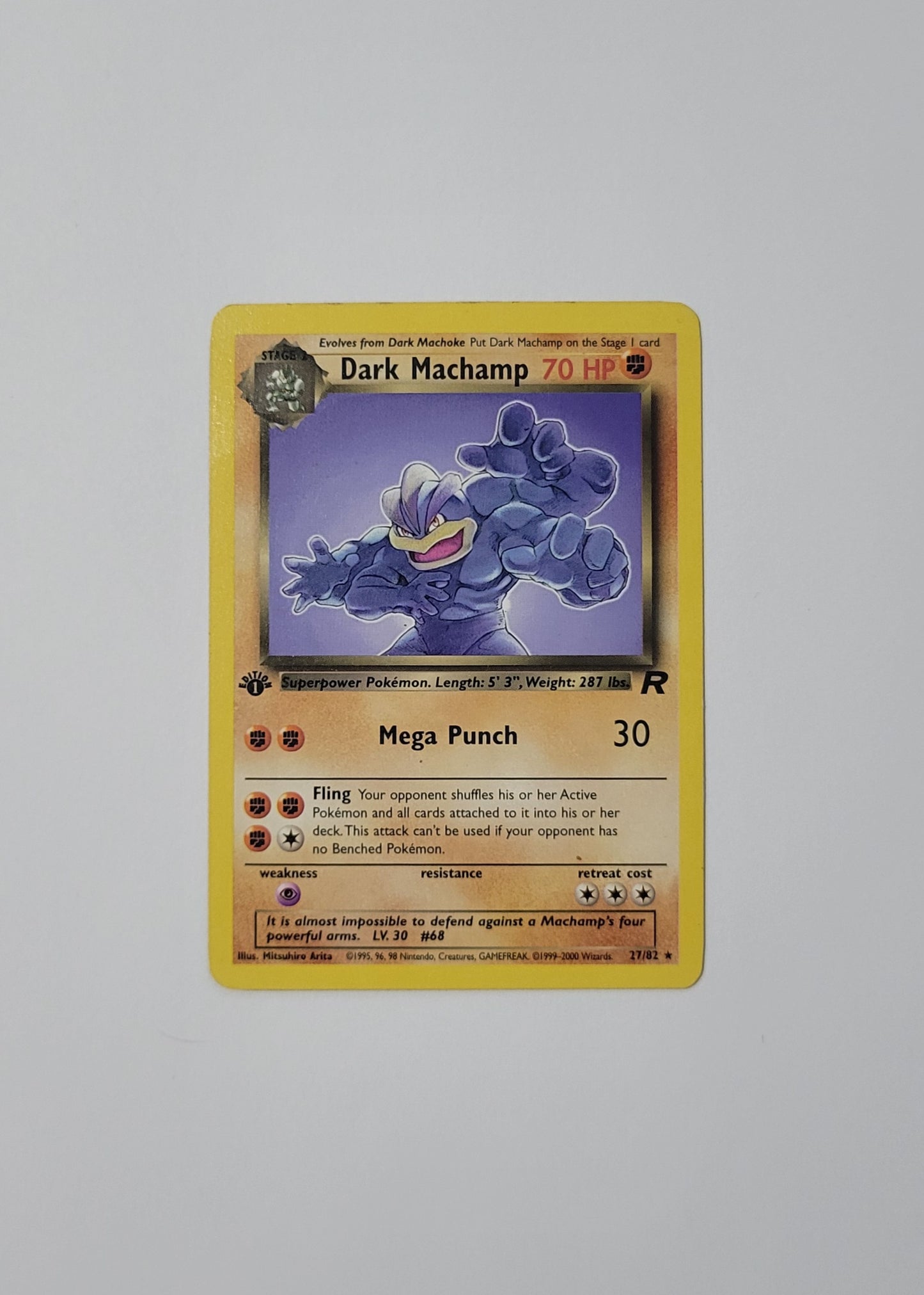 Dark Machamp 27/82 - Team Rocket (1st Edition)