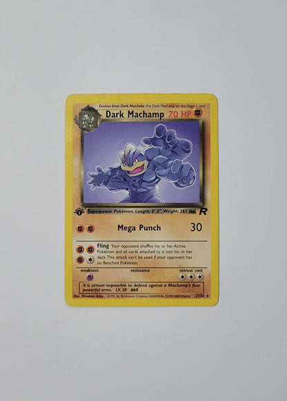 Dark Machamp 27/82 - Team Rocket (1st Edition)