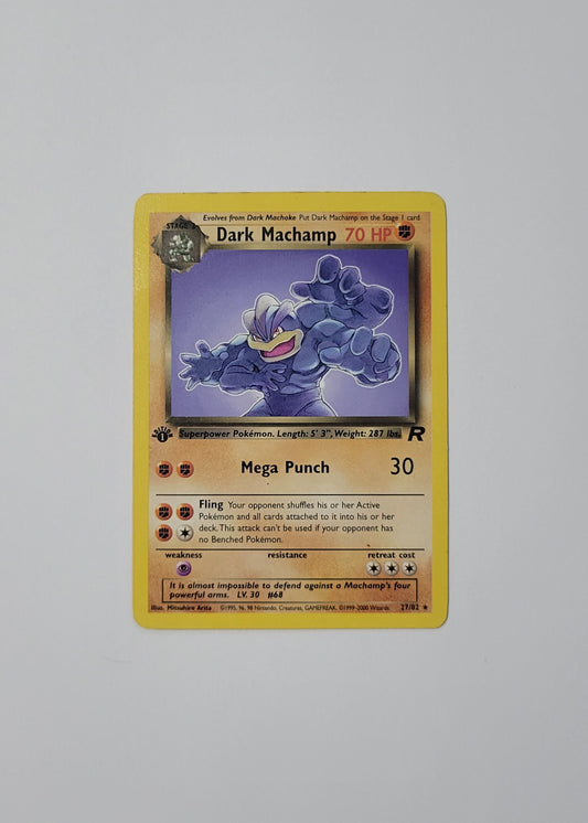 Dark Machamp 27/82 - Team Rocket (1st Edition)