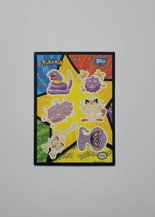 Ekans, Koffing #15 - Topps 1999 Movie Sticker