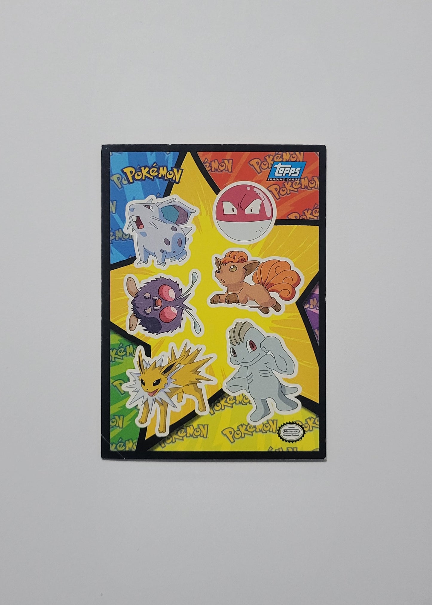 Nidoran, Voltorb #17 - Topps 1999 Movie Sticker