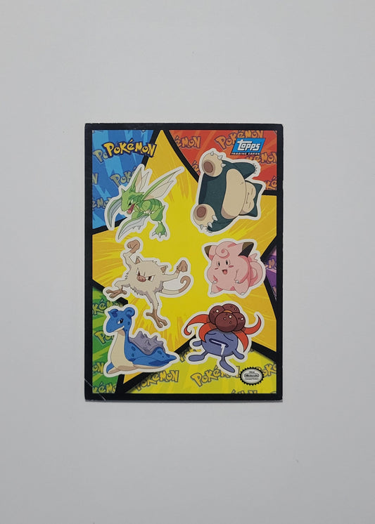 Scyther, Snorlax #16 - Topps 1999 Movie Sticker
