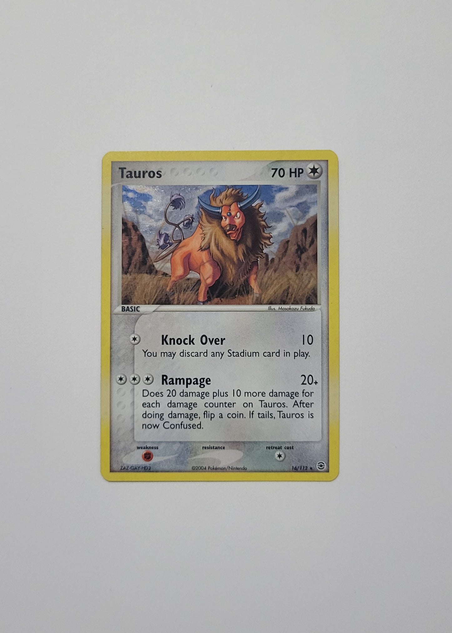 Tauros 16/112 (Holo) - EX FireRed & LeafGreen