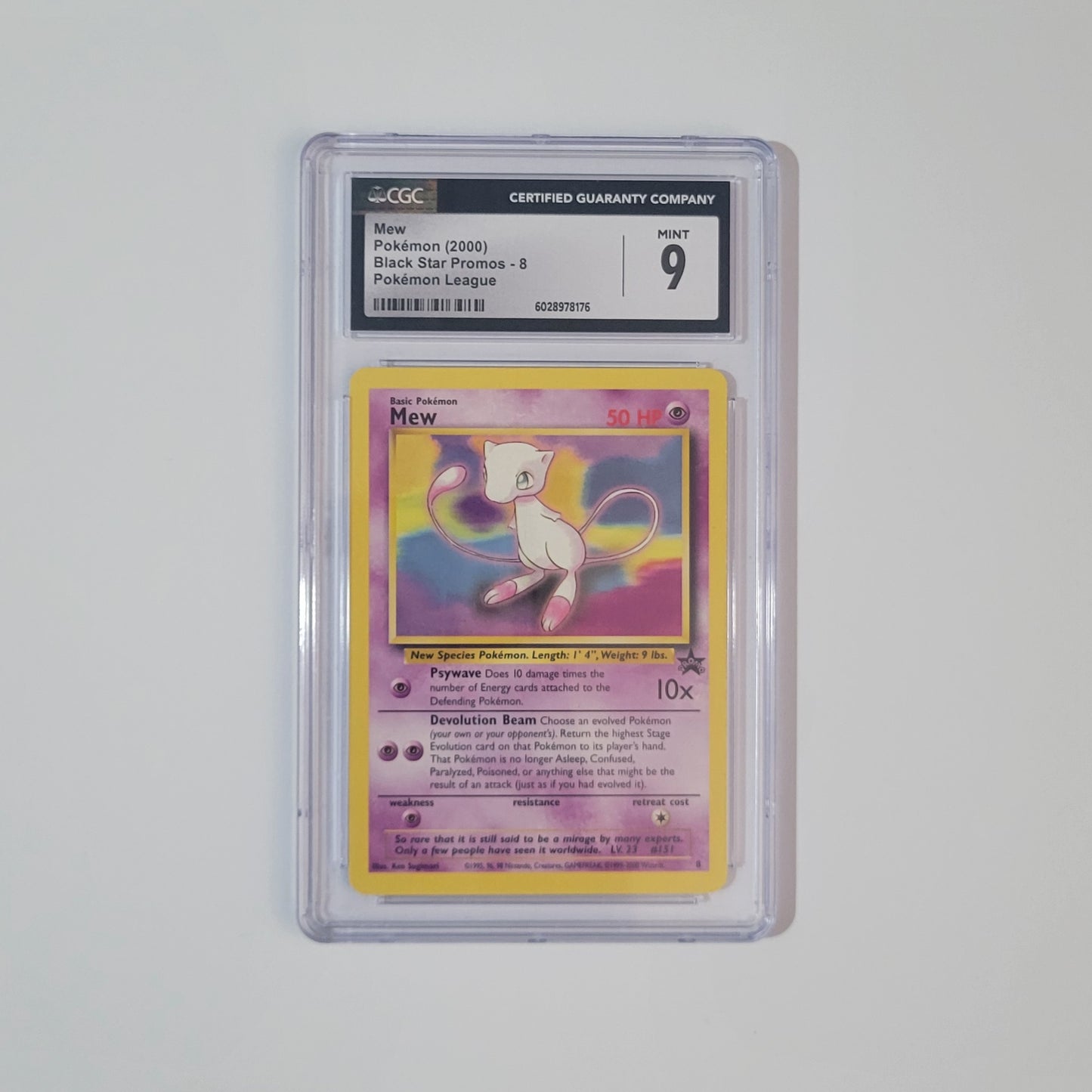 Mew 8 - Black Star Promo - CGC 9