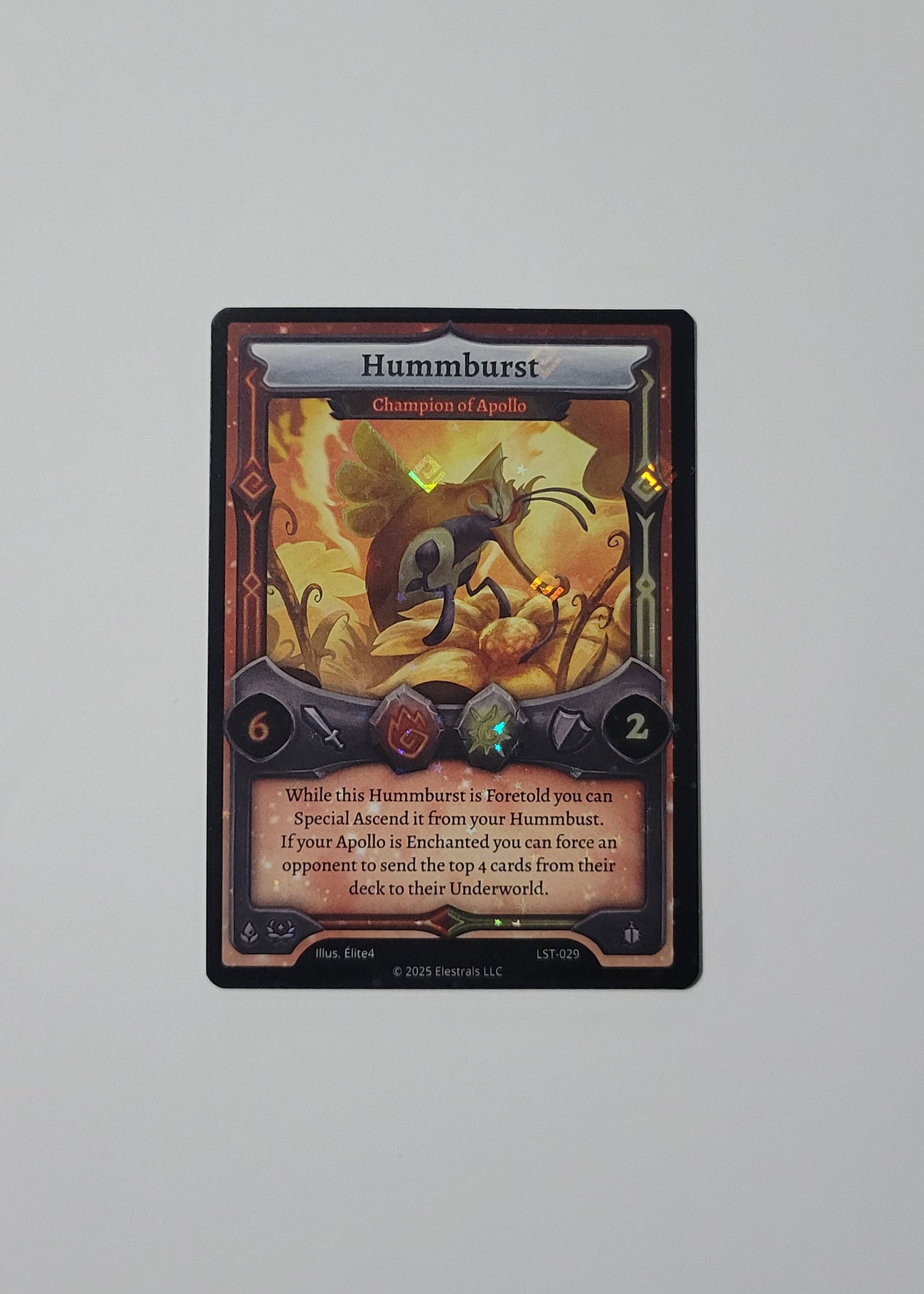 Hummburst: Champion of Apollo LST-029 (Reverse Holo) - Divine Champions: Lifestream