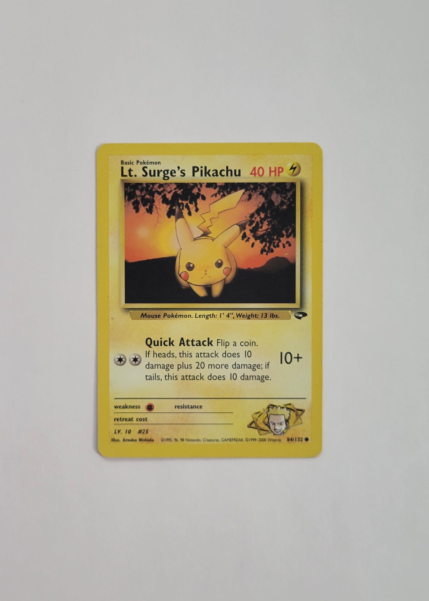 Lt. Surge's Pikachu 84/132 - Gym Challenge