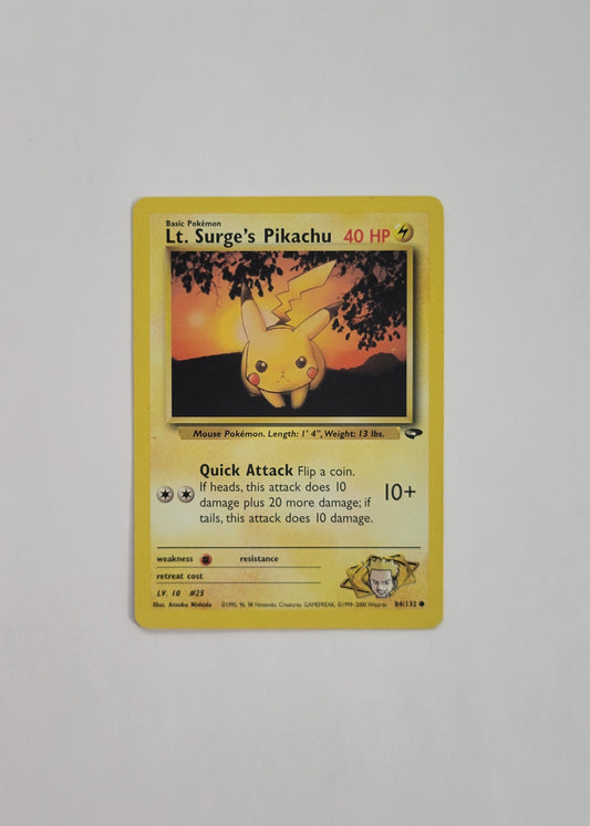 Lt. Surge's Pikachu 84/132 - Gym Challenge