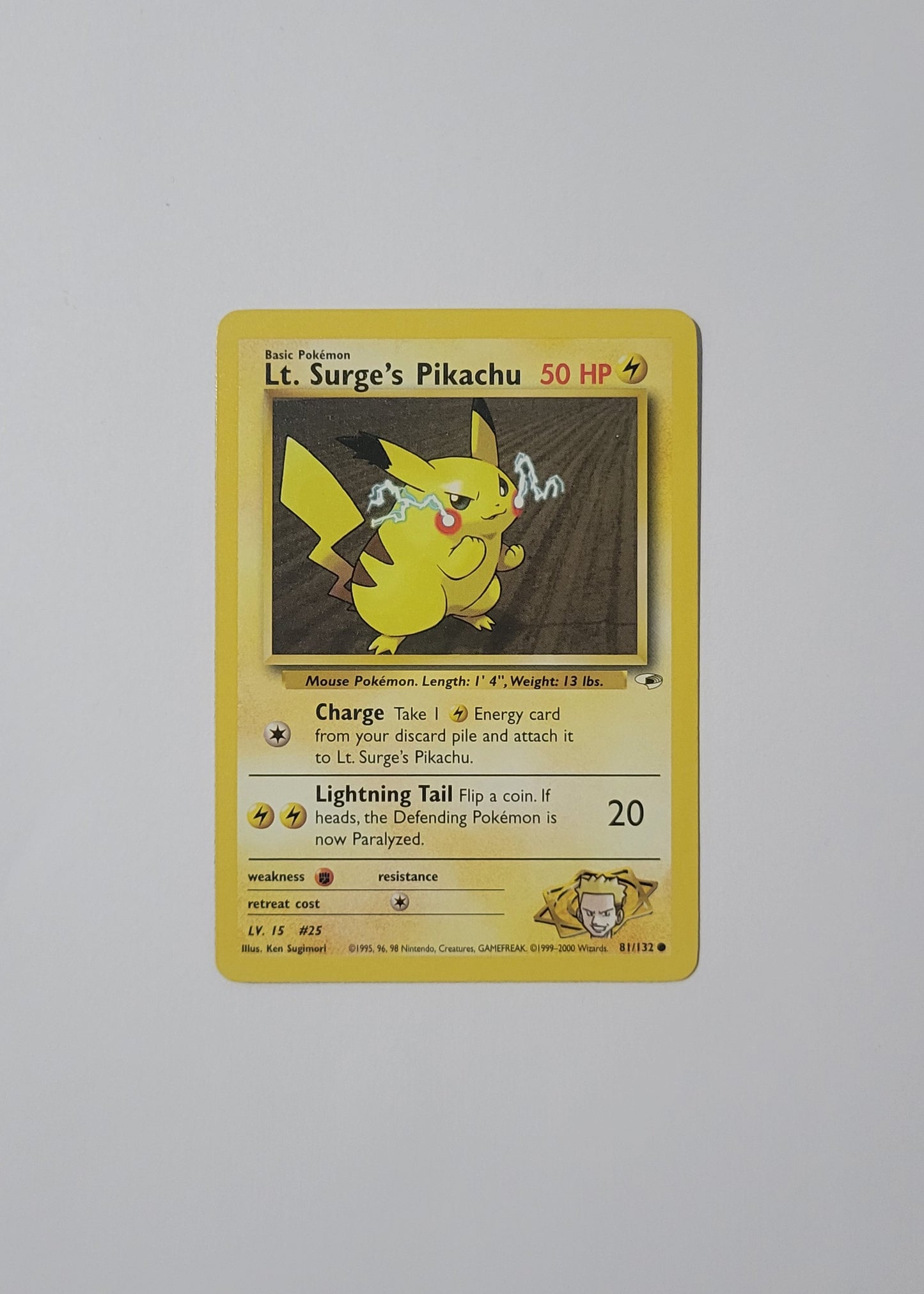 Lt. Surges Pikachu 81/132 - Gym Heroes