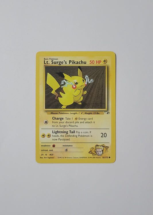 Lt. Surges Pikachu 81/132 - Gym Heroes