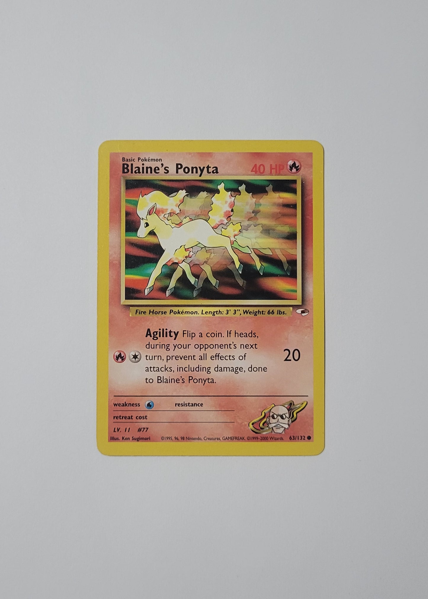 Blaine's Ponyta 63/132 - Gym Heroes