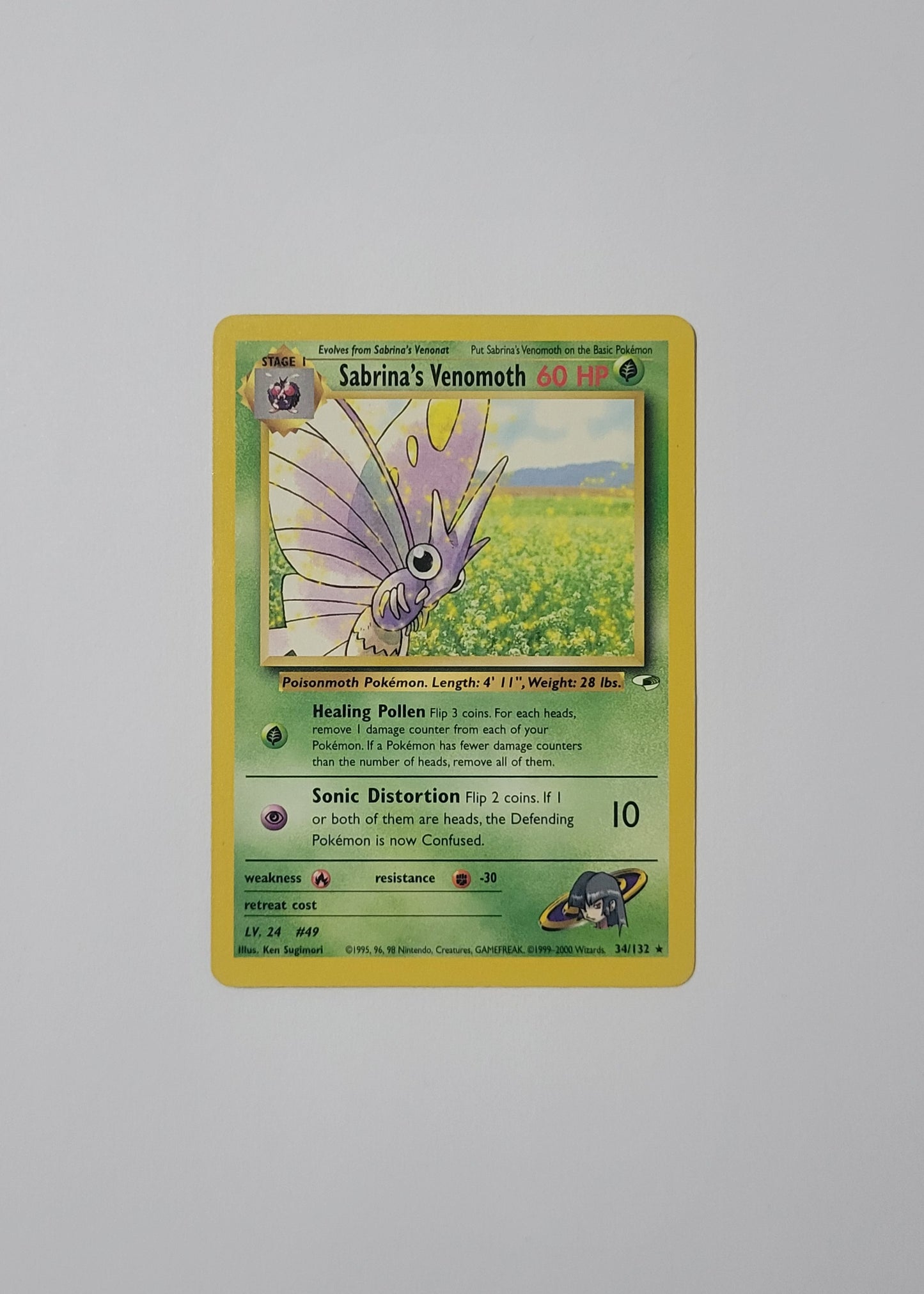 Sabrina's Venomoth 34/132 - Gym Heroes