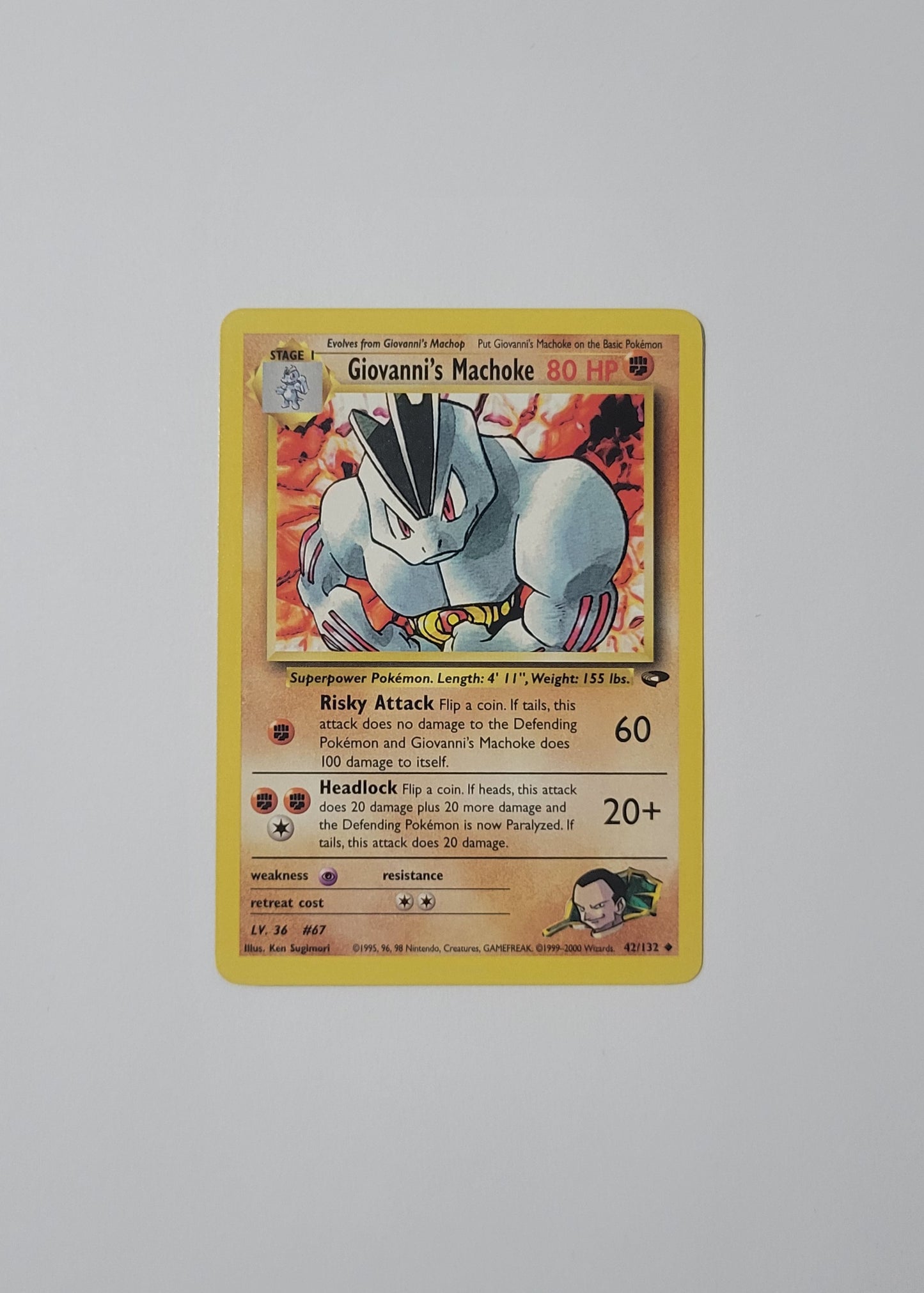 Giovanni's Machoke 42/132 - Gym Challenge