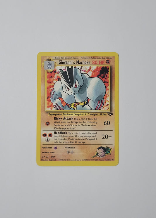 Giovanni's Machoke 42/132 - Gym Challenge