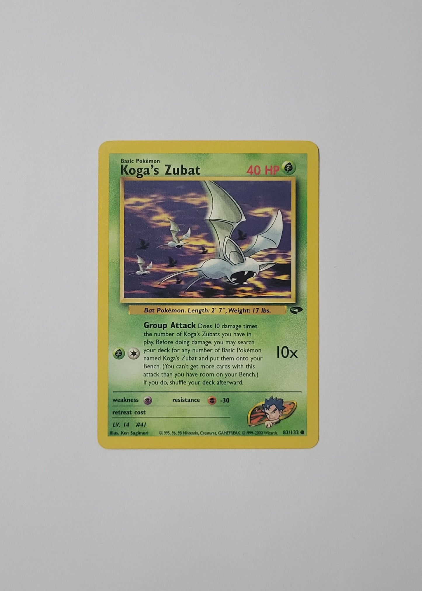 Koga's Zubat 83/132 - Gym Challenge