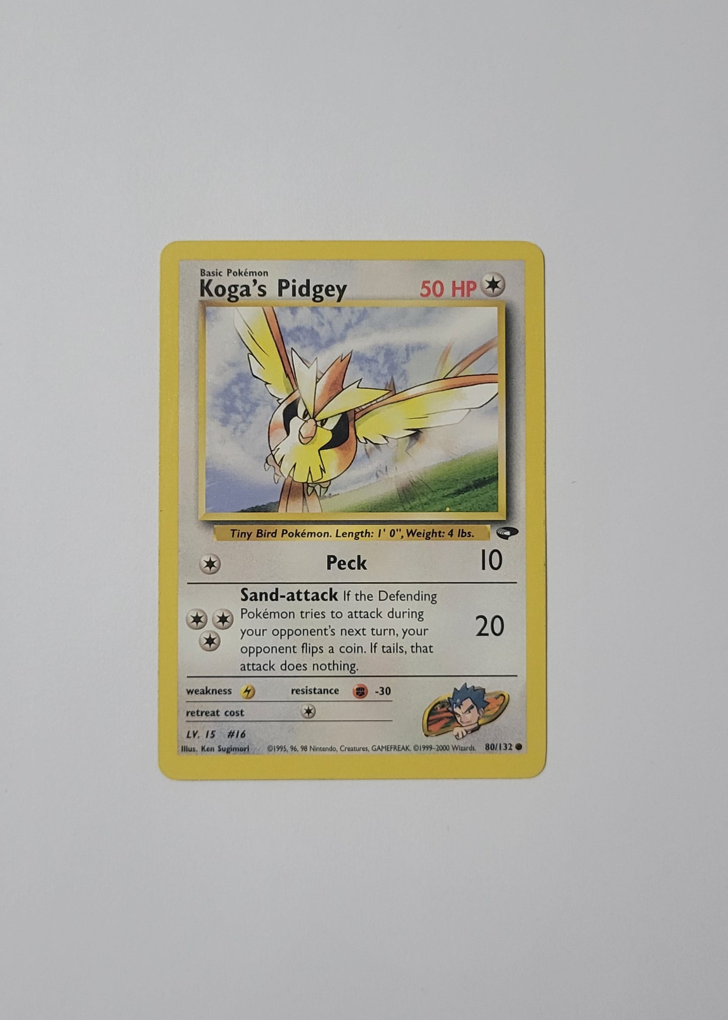 Koga's Pidgey 80/132 - Gym Challenge