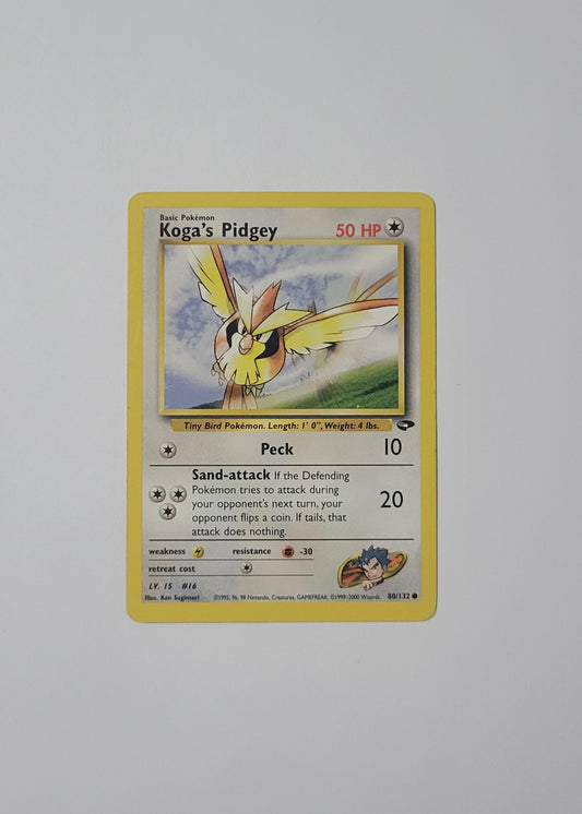 Koga's Pidgey 80/132 - Gym Challenge