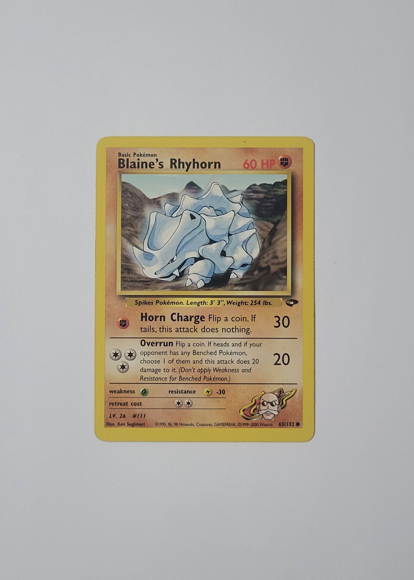 Blaine's Rhyhorn 65/132 - Gym Challenge