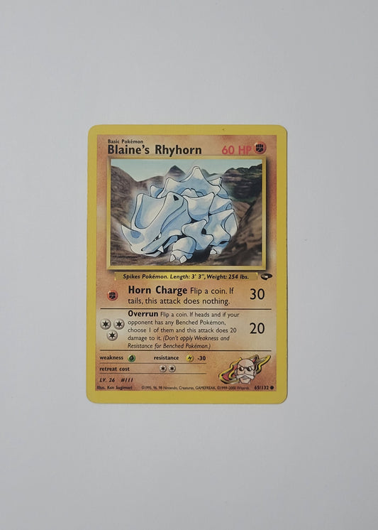 Blaine's Rhyhorn 65/132 - Gym Challenge