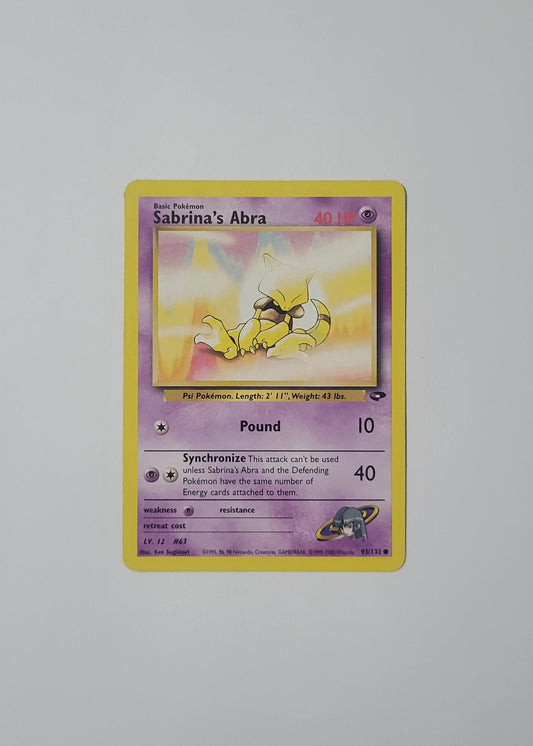 Sabrina's Abra 93/132 - Gym Challenge