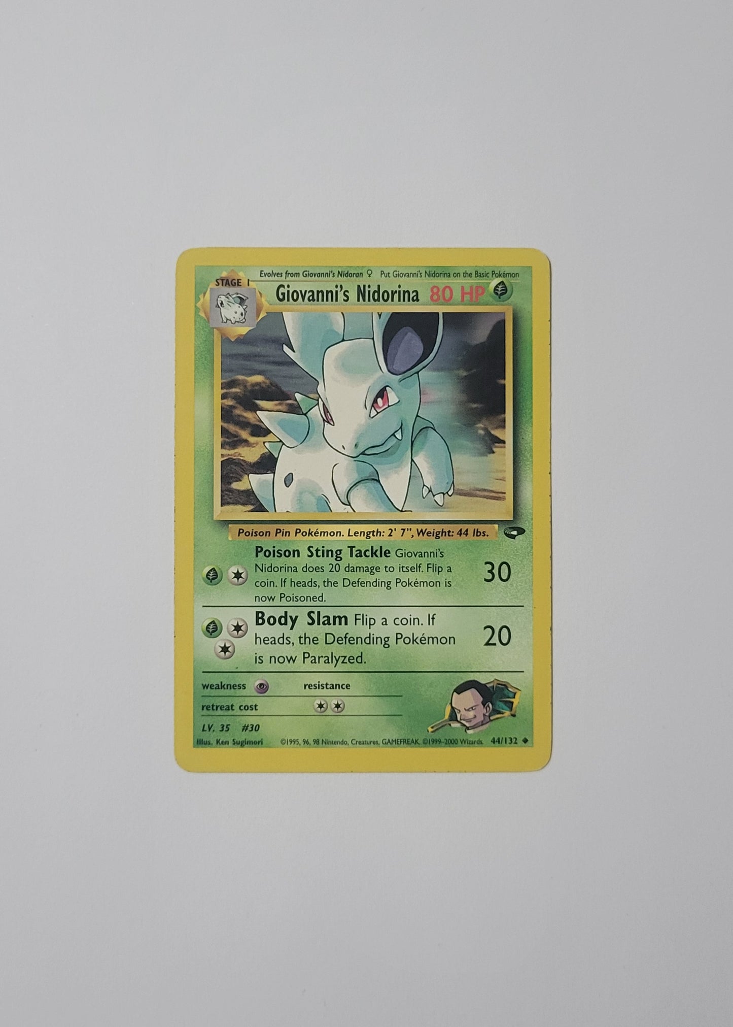 Giovanni's Nidrorina 44/132 - Gym Challenge