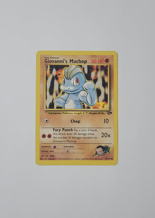 Giovanni's Machop 72/132 - Gym Challenge