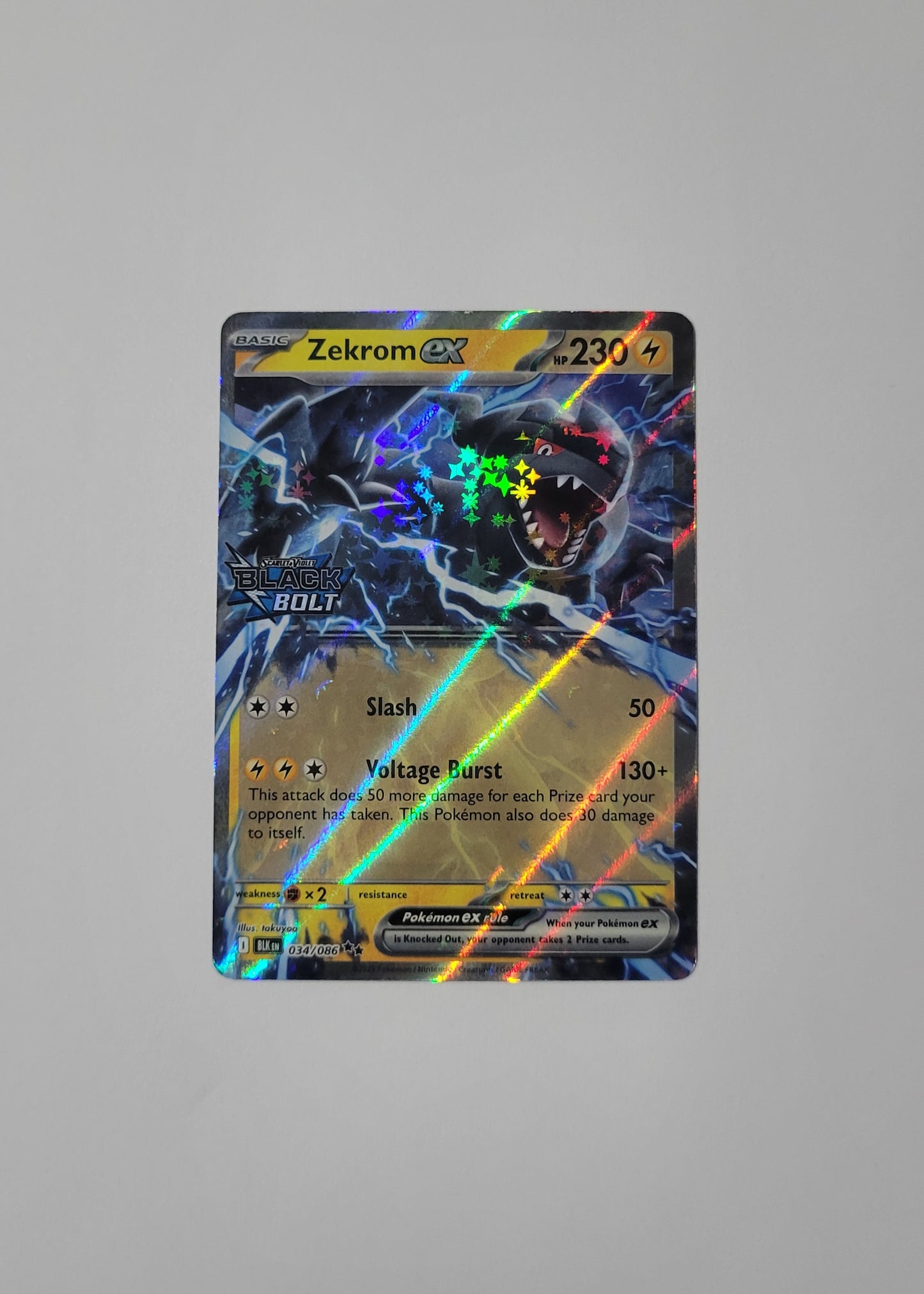 Zekrom ex 034/086 (Stamped) - Black Bolt