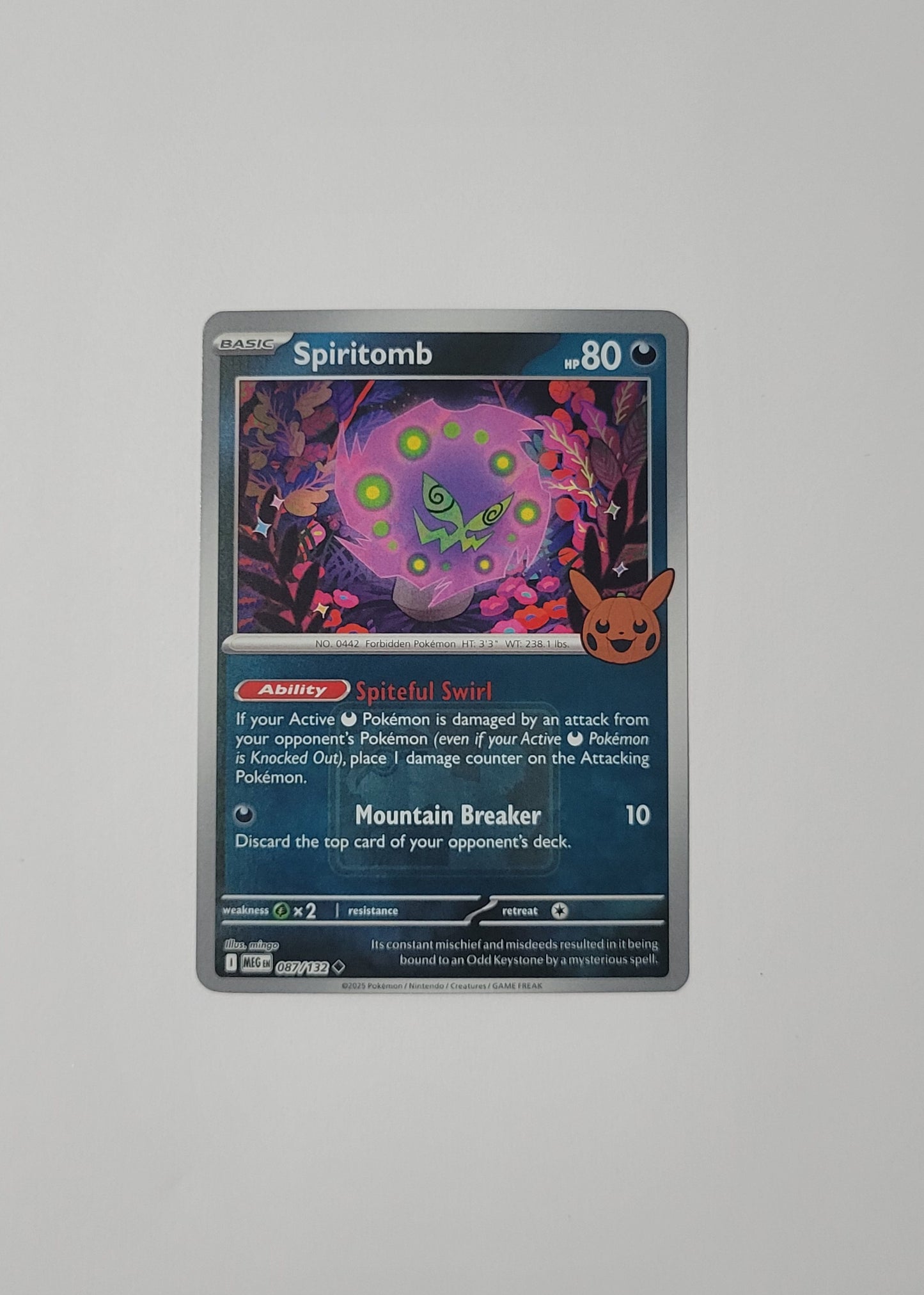 Spiritomb 087/132 (Trick or Trade, Play Stamped) - Mega Evolution Base Set