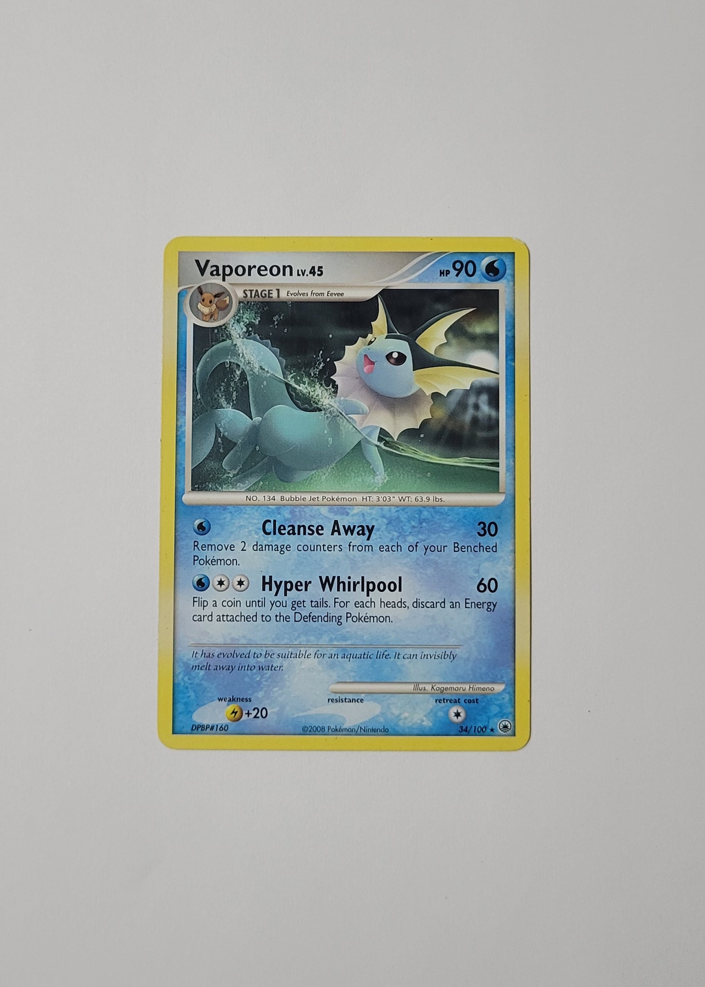 Vaporeon LV. 45 34/100 - Majestic Dawn