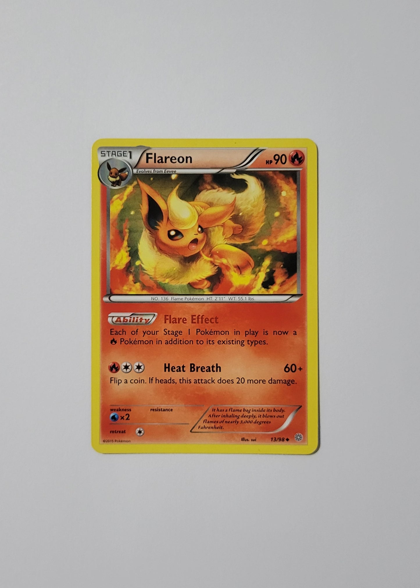 Flareon 13/98 (Non-Holo) - Ancient Origins