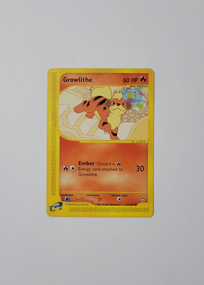 Growlithe 51/147 (Non-Holo) - Aquapolis