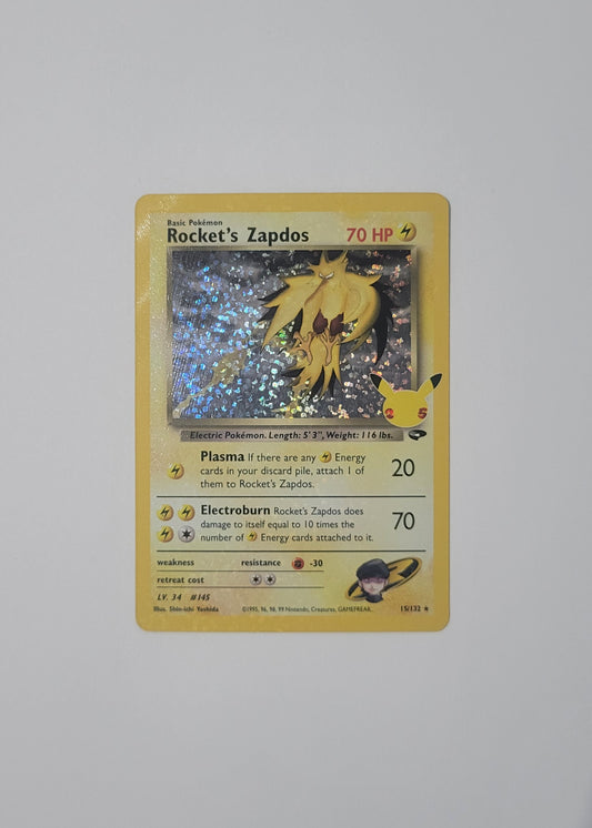 Rocket's Zapdos 15/132 - Celebrations