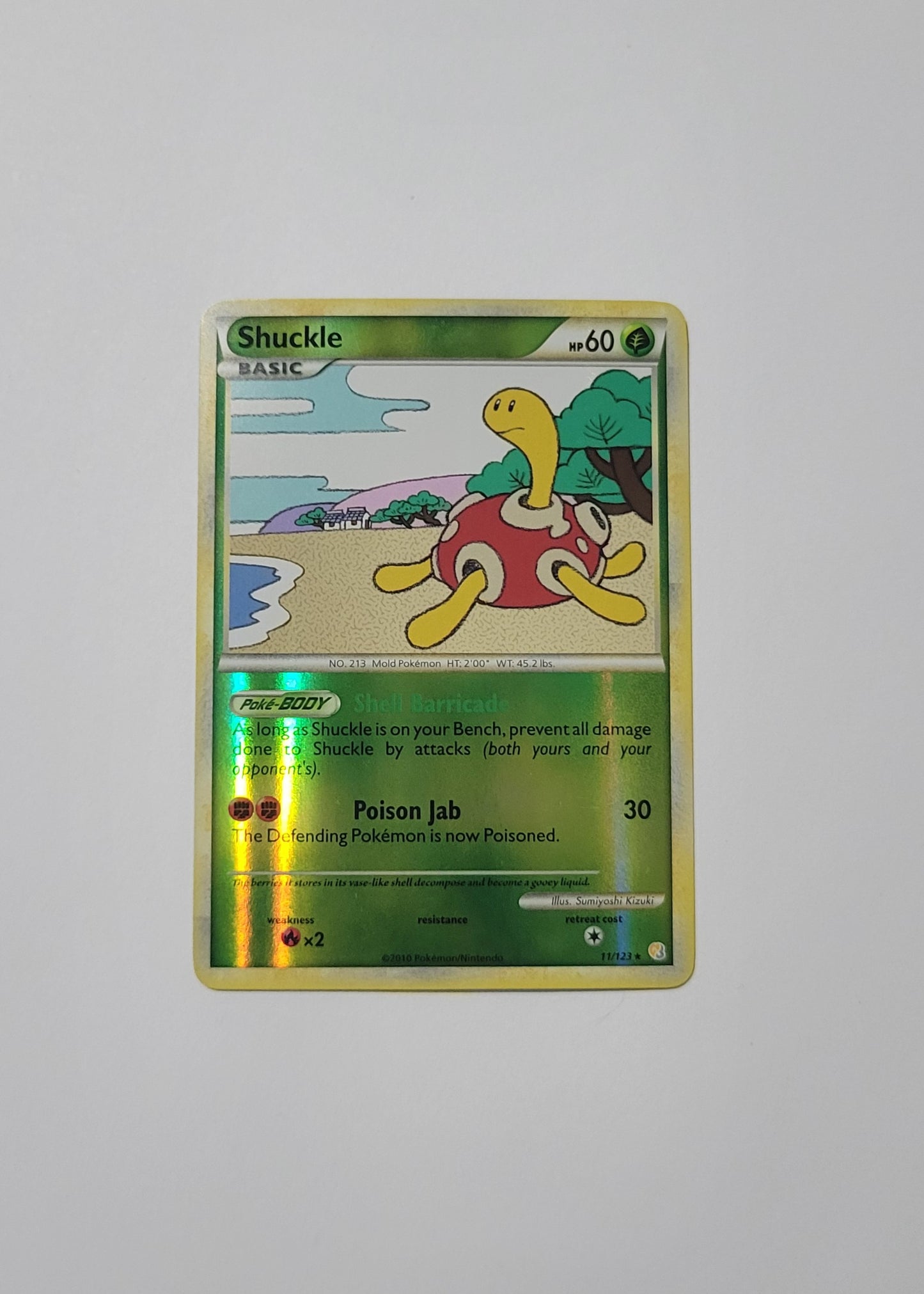 Shuckle 11/123 (Reverse Holo) - HeartGold & SoulSilver Base Set