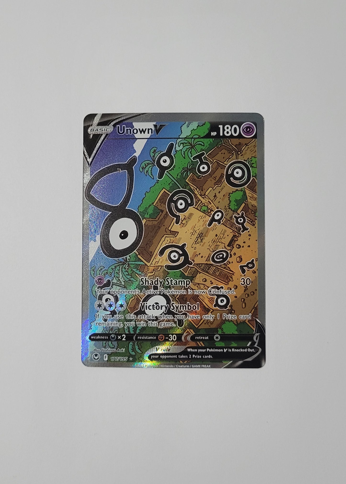 Unown V 177/195 - Silver Tempest