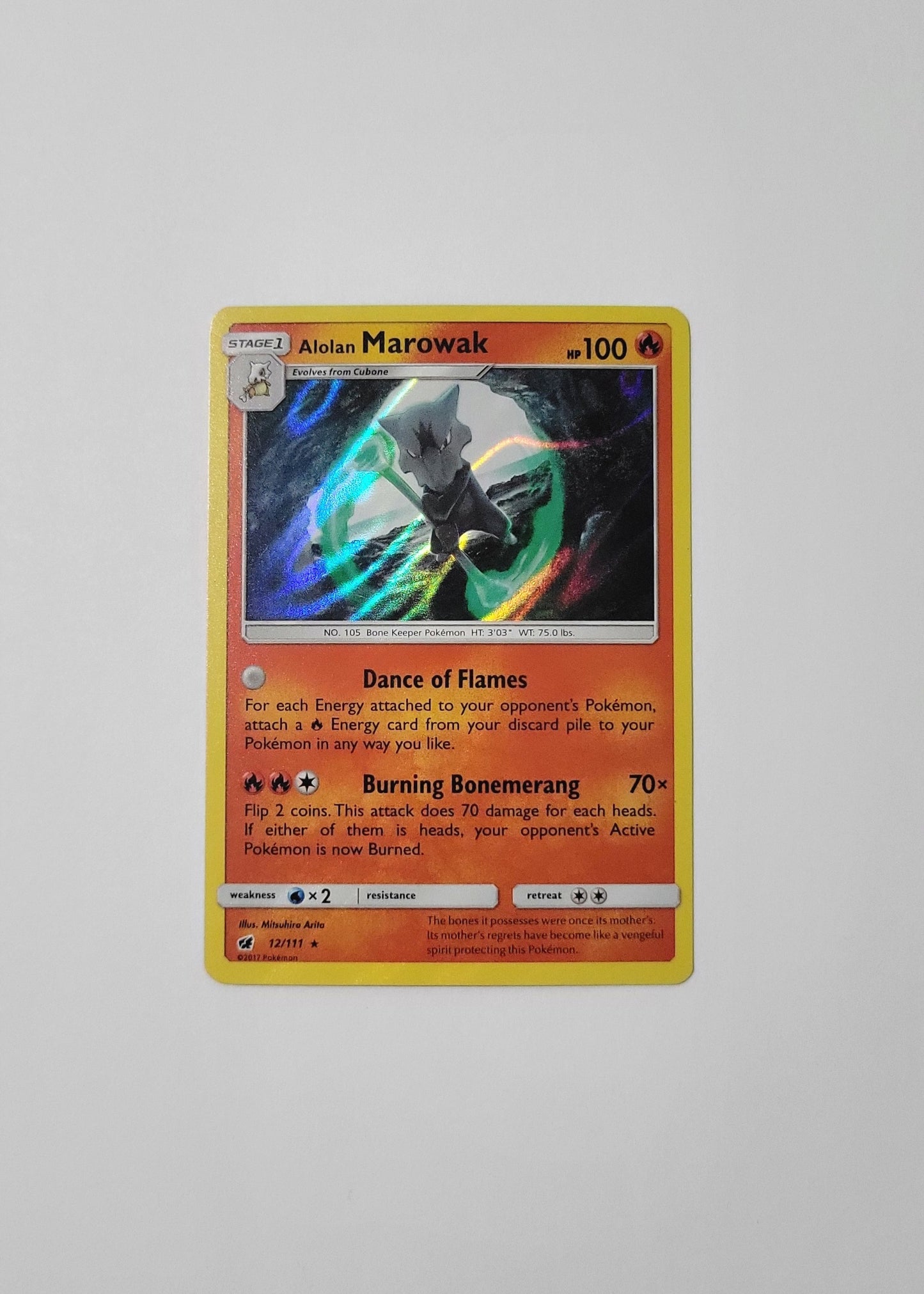 Alolan Marowak 12/111 (Holo) - Crimson Invasion