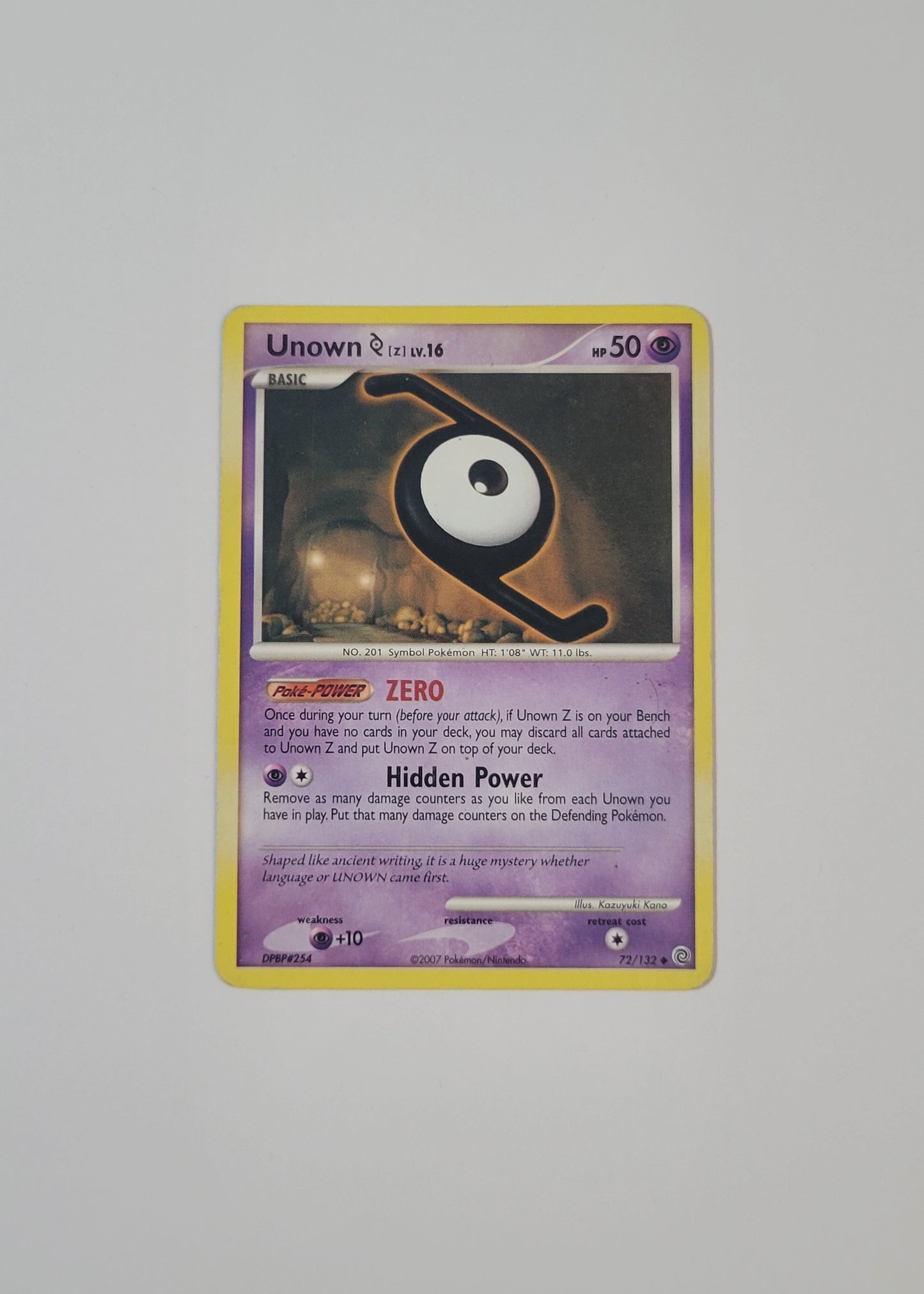 Unown Z LV. 16 72/132 - Secret Wonders