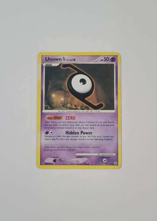 Unown Z LV. 16 72/132 - Secret Wonders