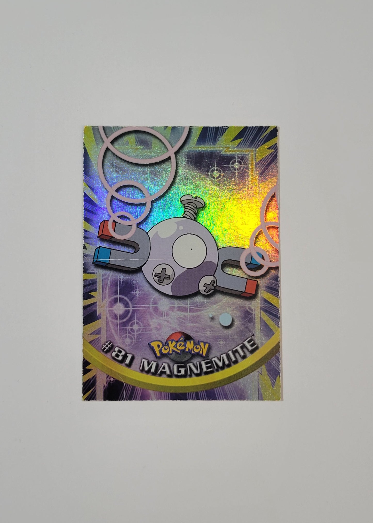 #81 Magnemite (Rainbow Foil) - Topps TV Animation Edition