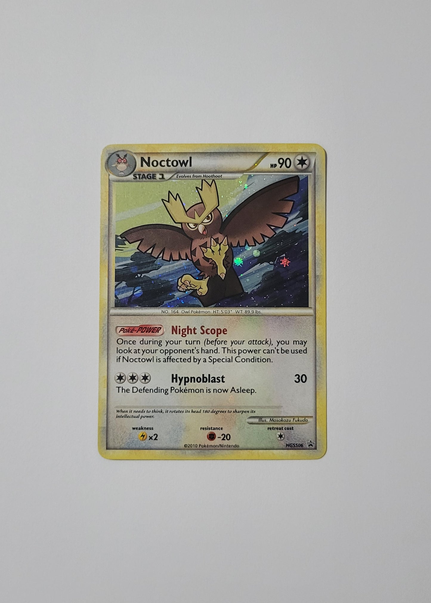 Noctowl HGSS06 - Black Star Promo