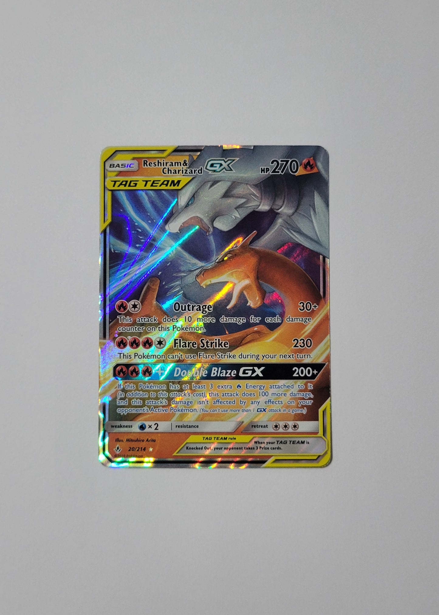 Reshiram & Charizard GX 20/214 - Unbroken Bonds
