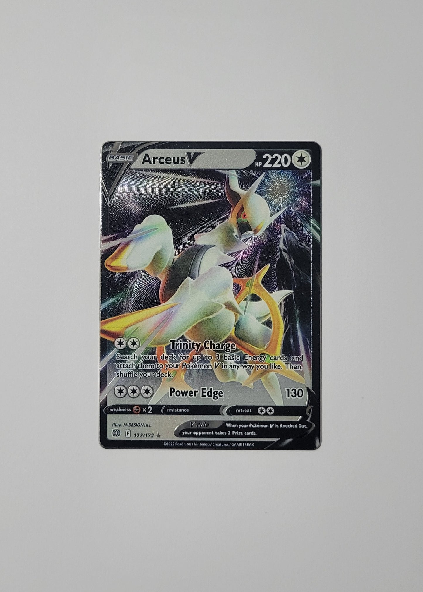 Arceus V 122/172 (Metal) - Brilliant Stars