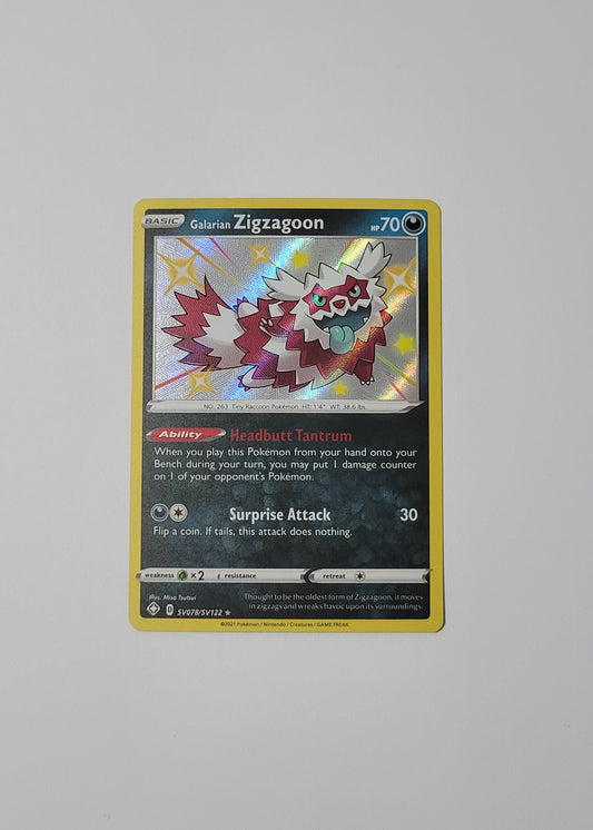 Galarian Zigzagoon SV078/SV122 - Shining Fates: Shiny Vault