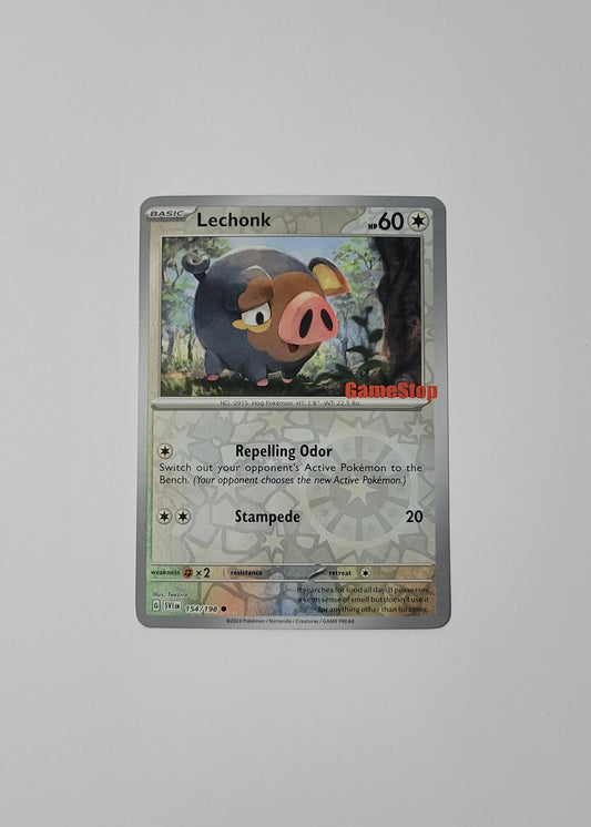 Lechonk 154/198 (Gamestop Stamped) - Scarlet & Violet Base Set