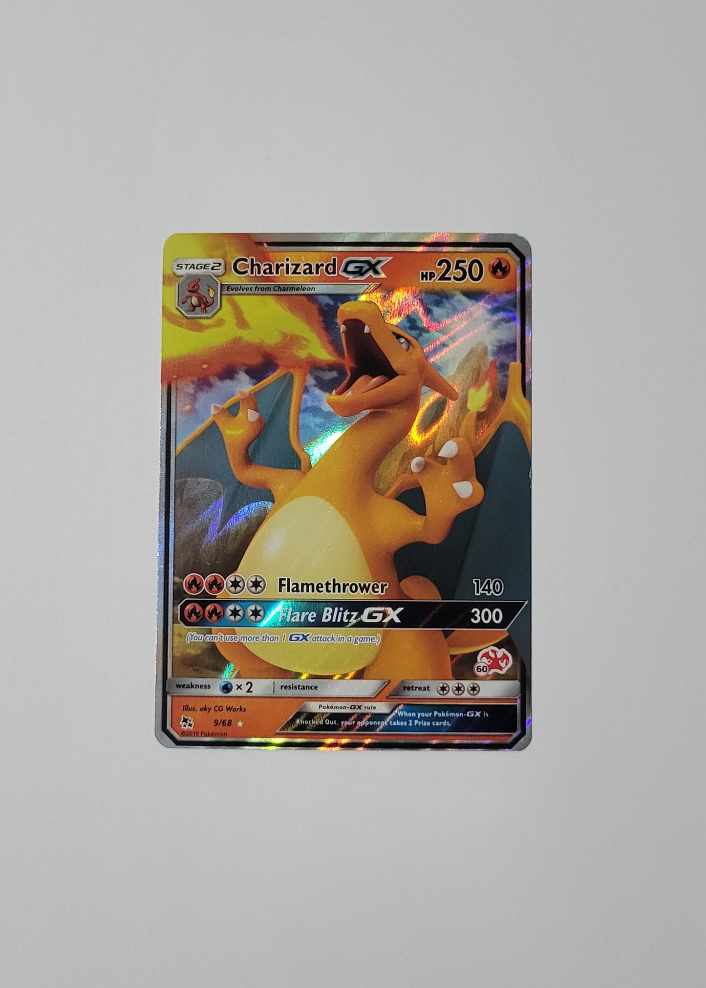 Charizard GX 9/68 (#60 Charizard Stamped) - Hidden Fates