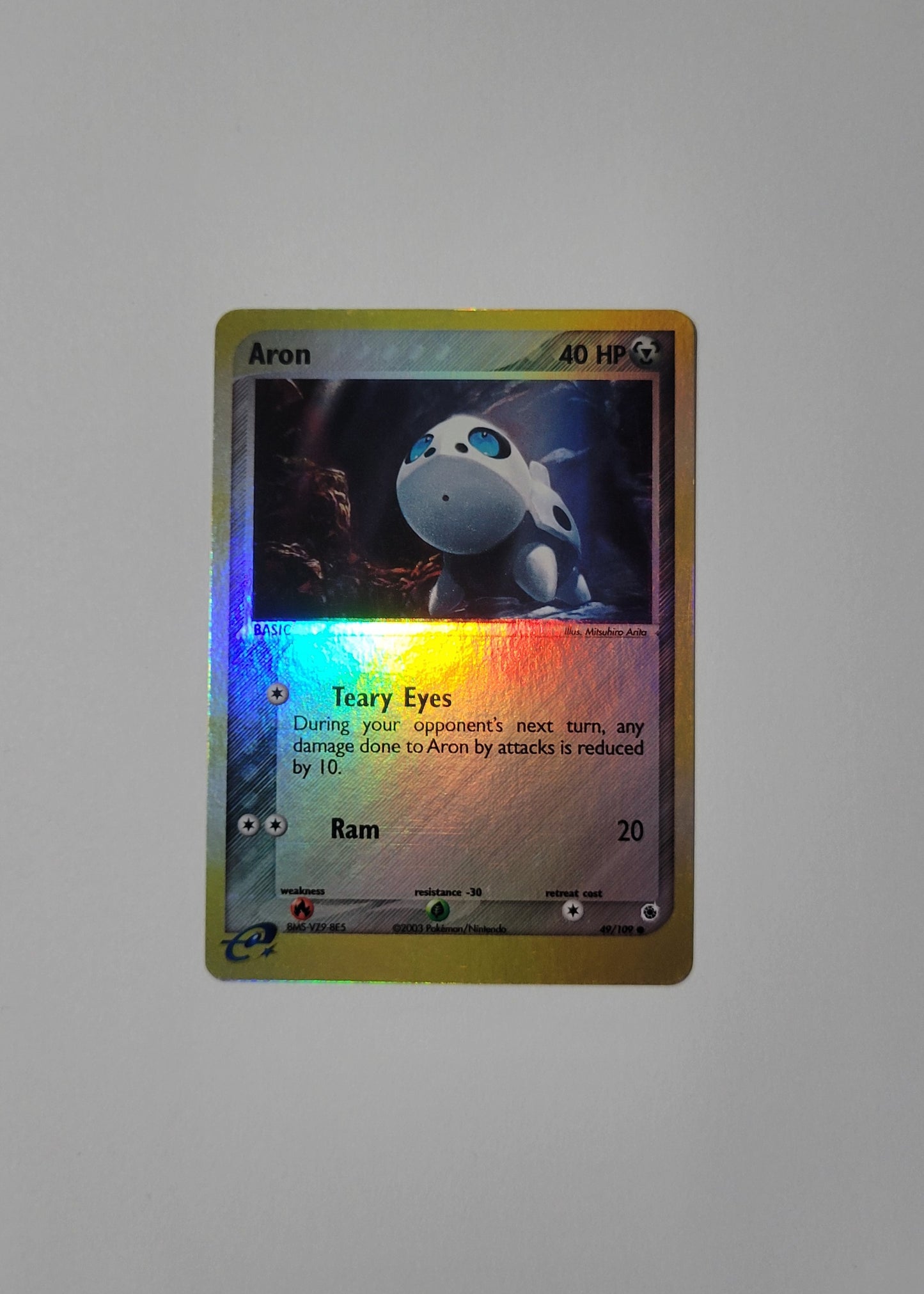 Aron 49/109 (Reverse Holo) - EX Ruby & Sapphire