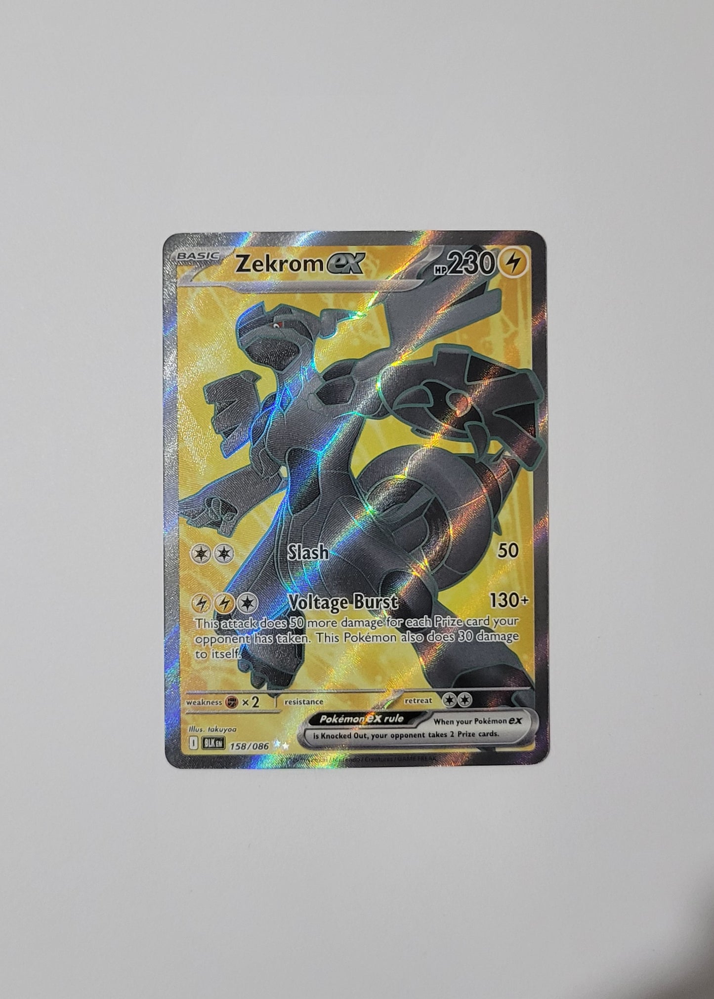 Zekrom ex 158/086 - Black Bolt