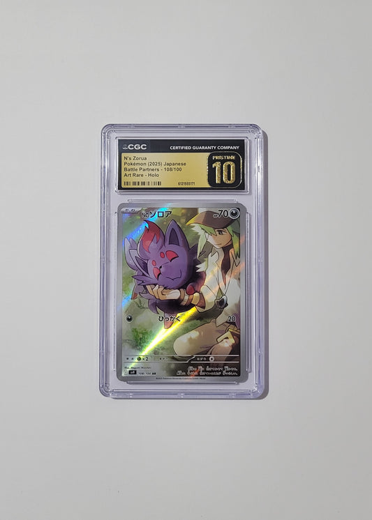 N's Zorua 108/100 - Battle Partners (Japanese) - CGC Pristine 10